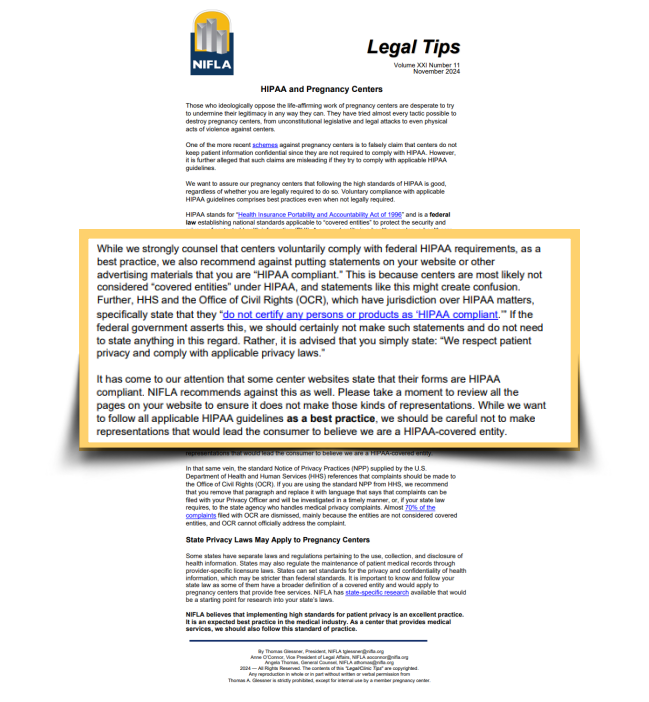 NIFLA Legal Tips 11 24