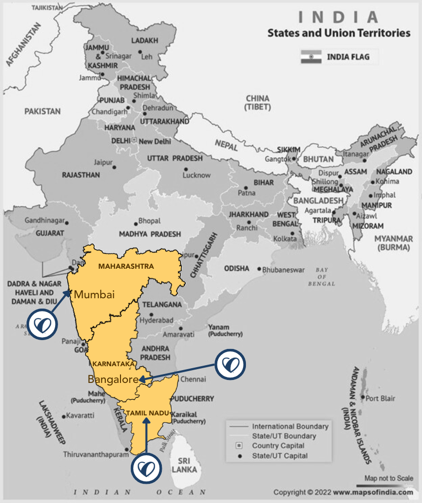 India visited territories